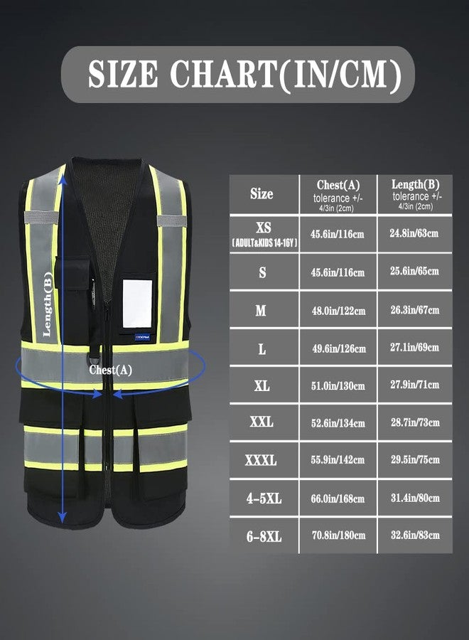 AYKRM 11 colors available safety vest black - Image 4